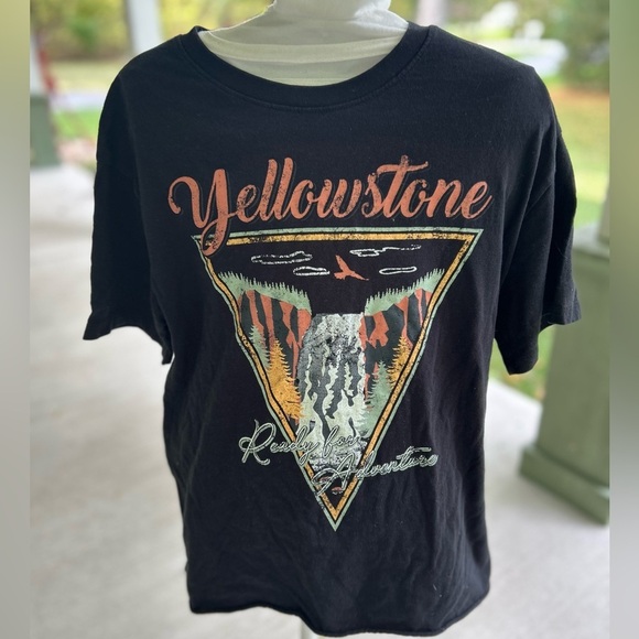 Awake Other - ❤️Vintage Yellowstone National Park graphic T-shirt. Awake-Classic Black Tee